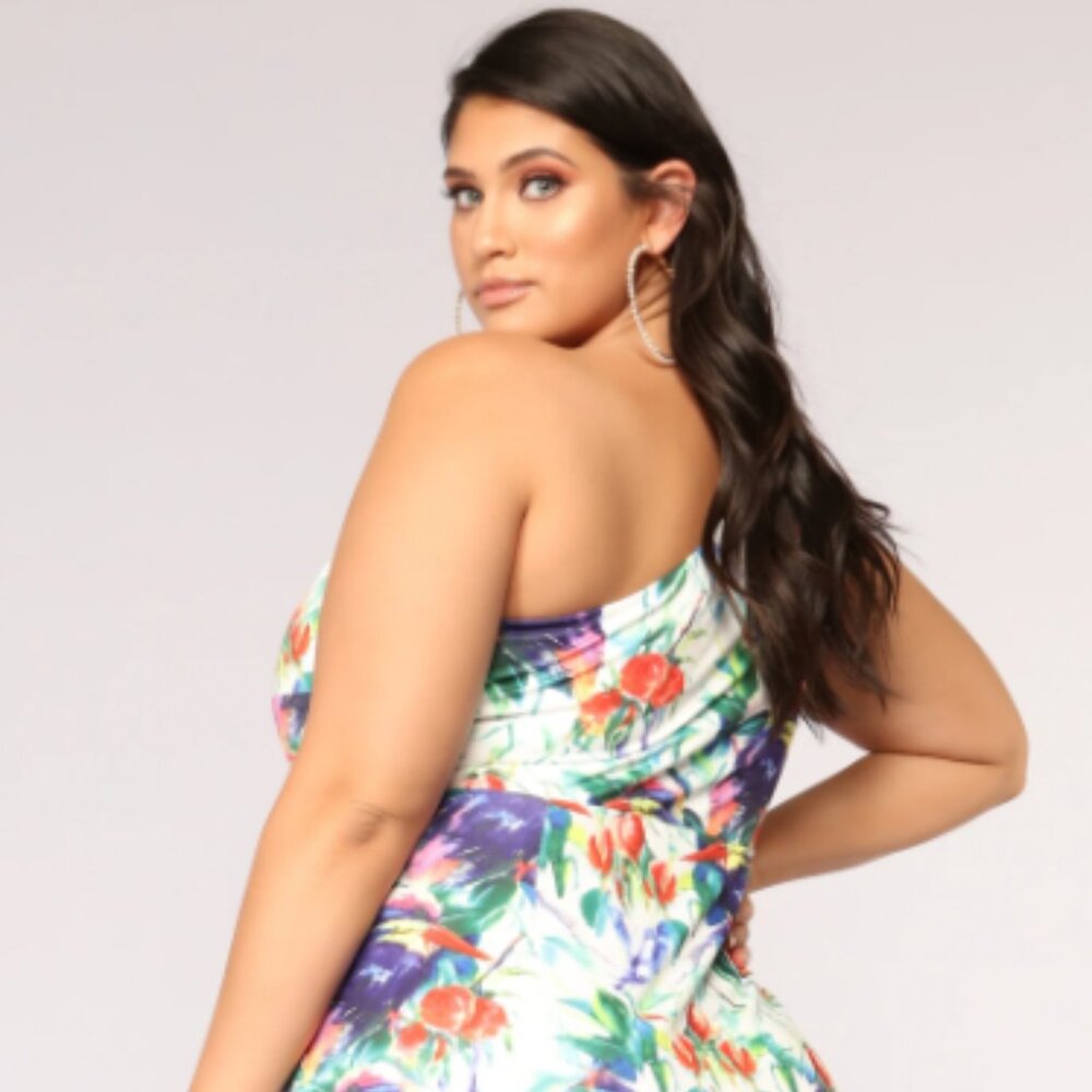 Nectar Tropical Dress - White